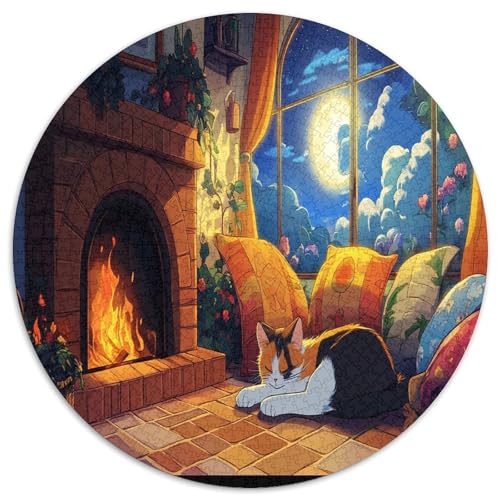 Komfortable Kabine 1000 Teile Circular Puzzles Für Erwachsene Kinder - Schwer, Rundes Für Erwachsene Geschenke Für Mama, 1000pcs (67.5x67.5cm) von GKWEQPQWK