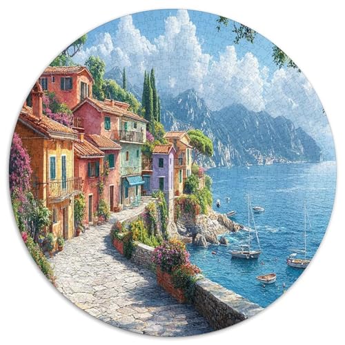 Komosee 1000 Teile Circular Puzzles Erwachsene Und Kinder, Schwer, Karton - Familien- Geschenke Für Mama, 1000pcs (67.5x67.5cm) von GKWEQPQWK