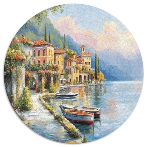 Komosee 1000 Teile Circular Puzzles Für Erwachsene Kinder - Schwer, Verringerter Druck Stressfreisetzung Spielzeug Geschenke Für Mama, 1000pcs (67.5x67.5cm) von GKWEQPQWK
