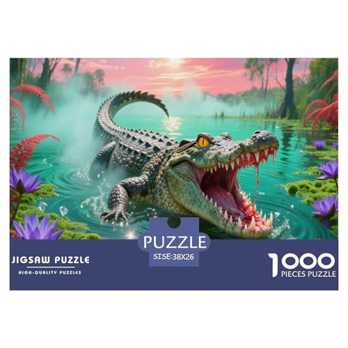 Krokodil 1000 Teilen Puzzle Für Erwachsene Und Kinder Ab 12 Jahren Kreative Unterhaltung Spaß Klassisches Geschicklichkeitsspiel Für Die Ganze Familie Perfekt Für Spieleabende Geschenk Für Liebhaber Krokodil 1000 Teilen Puzzle Für Erwachsene Und Kinder Ab 12 Jahren Kreative Unterhaltung Spaß Klassisches Geschicklichkeitsspiel Für Die Ganze Familie Perfekt Für Spieleabende Geschenk Für Liebhaber von GKWEQPQWK