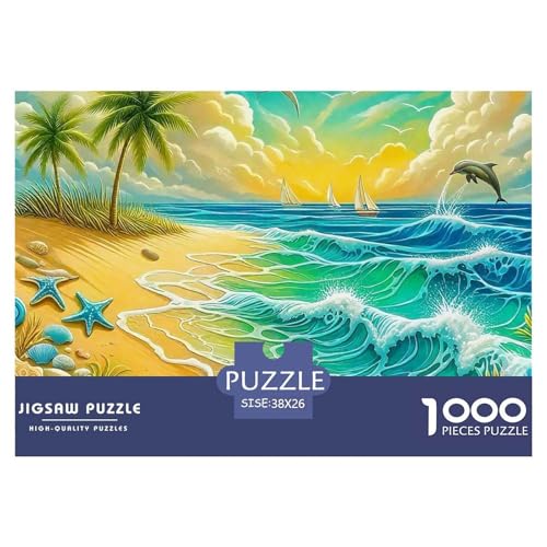 Küstenlandschaft 1000 Teilen Puzzle Für Erwachsene Und Kinder Herausforderndes Geschicklichkeitsspiel Für Die Ganze Familie Familienspiel Geschenk Für Liebhaber Oder Freunde 38x26cm/1000pcs von GKWEQPQWK