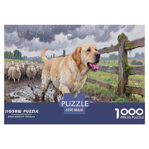 Labrador Retriever 1000 Teile Puzzle Für Erwachsene Und Kinder Ab 12 Jahren Herausforderndes Premium Quality Familienspiel Geschenk Für Liebhaber Oder Freunde 38x26cm/1000pcs Labrador Retriever 1000 Teile Puzzle Für Erwachsene Und Kinder Ab 12 Jahren Herausforderndes Premium Quality Familienspiel Geschenk Für Liebhaber Oder Freunde 38x26cm/1000pcs von GKWEQPQWK