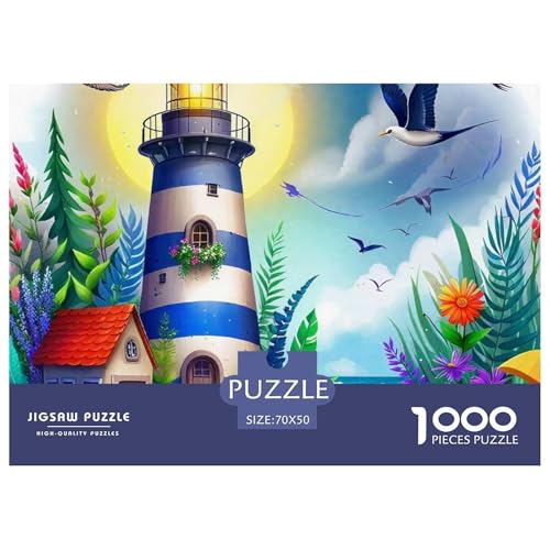 Leuchtturm 1000 Teile Puzzle Für Erwachsene Und Kinder Ab 12 Jahren Kreative Unterhaltung Spaß Klassisches Premium Quality Familienspiel Geschenk Für Liebhaber Oder Freunde 70x50cm/1000pcs von GKWEQPQWK