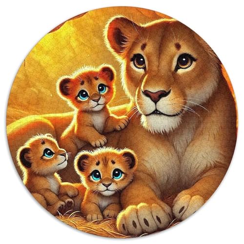 Rose 1000 Teile Circular Puzzles Stressabbau-Spielzeugfür Erwachsene Kinder Schwieriges Unmögliches Für Verringerter Druck Karton - Familienpuzzle Geschenke Für Mama, 1000pcs (67.5x67.5cm) von GKWEQPQWK