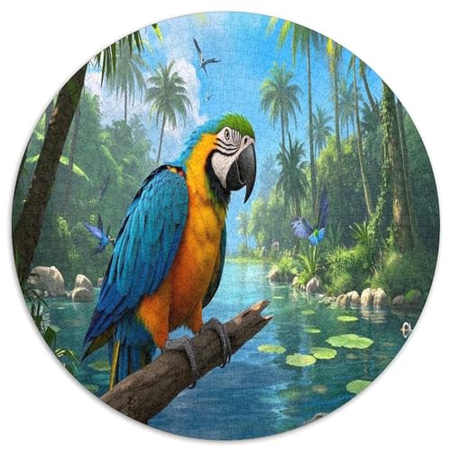 Macaw 1000 Teile Circular Puzzles Stressabbau-Spielzeugfür Erwachsene Kinder Schwieriges Großes Pädagogisches Verringerter Druck Karton - Familienpuzzle Geschenke Für Mama, 1000pcs (67.5x67.5cm) von GKWEQPQWK