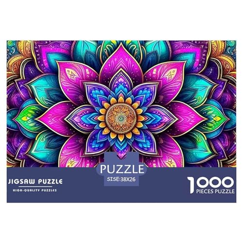 Mandala Blume 1000 Teile Puzzle Für Erwachsene Und Kinder Ab 12 Jahren Herausforderndes Premium Quality Perfekt Für Spieleabende Geschenk Für Liebhaber Oder Freunde 38x26cm/1000pcs Mandala Blume 1000 Teile Puzzle Für Erwachsene Und Kinder Ab 12 Jahren Herausforderndes Premium Quality Perfekt Für Spieleabende Geschenk Für Liebhaber Oder Freunde 38x26cm/1000pcs von GKWEQPQWK