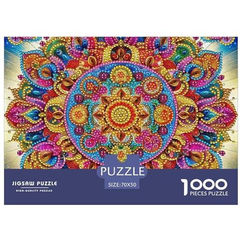 Mandala Blume 1000 Teile Puzzle Für Erwachsene Und Kinder Kreative Unterhaltung Spaß Klassisches Geschicklichkeitsspiel Für Die Ganze Familie Perfekt Für Spieleabende Geschenk Für Liebhaber Oder Fre von GKWEQPQWK