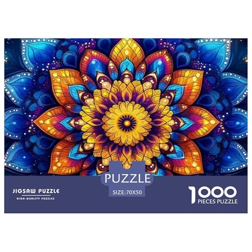 Mandala Blume 1000 Teilen Puzzle Für Erwachsene Und Kinder Ab 12 Jahren Herausforderndes Geschicklichkeitsspiel Für Die Ganze Familie Perfekt Für Spieleabende Geschenk Für Liebhaber Oder Freunde 70x von GKWEQPQWK