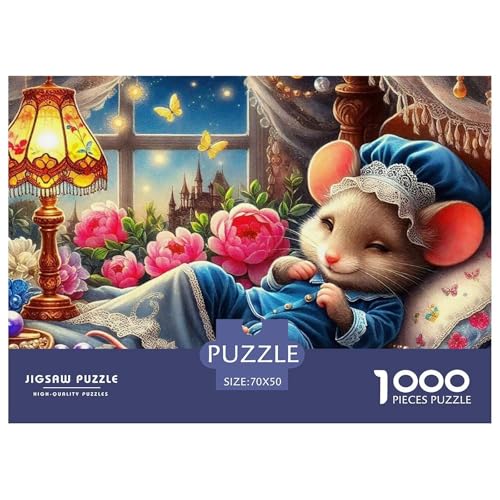 Maus 1000 Teile Puzzle Für Erwachsene Und Kinder Ab 12 Jahren Kreative Unterhaltung Spaß Klassisches Premium Quality Familienspiel Geschenk Für Liebhaber Oder Freunde 70x50cm/1000pcs von GKWEQPQWK