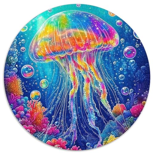 Medulen 1000 Teile Circular Puzzles Für Erwachsene Kinder - Schwer, Stressfreisetzung Spielzeug Geschenke Für Mama, 1000pcs (67.5x67.5cm) von GKWEQPQWK
