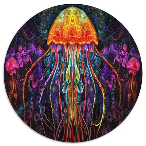 Medulen 1000 Teile Circular Puzzles Für Erwachsene Kinder - Schwer, Verringerter Druck Stressfreisetzung Spielzeug Geschenke Für Mama, 1000pcs (67.5x67.5cm) von GKWEQPQWK
