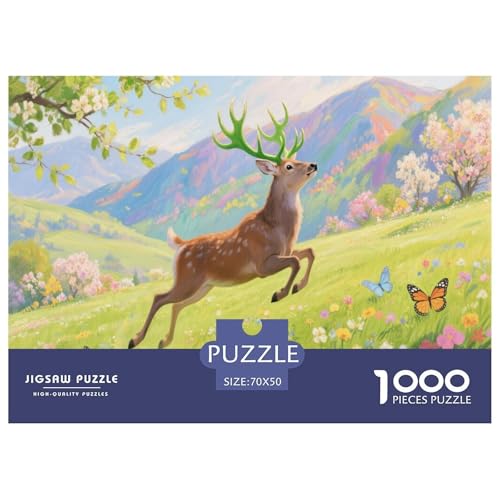 Milu Hirsch 1000 Teile Puzzle Für Erwachsene Und Kinder Herausforderndes Premium Quality Familienspiel Geschenk Für Liebhaber Oder Freunde 70x50cm/1000pcs Milu Hirsch 1000 Teile Puzzle Für Erwachsene Und Kinder Herausforderndes Premium Quality Familienspiel Geschenk Für Liebhaber Oder Freunde 70x50cm/1000pcs von GKWEQPQWK