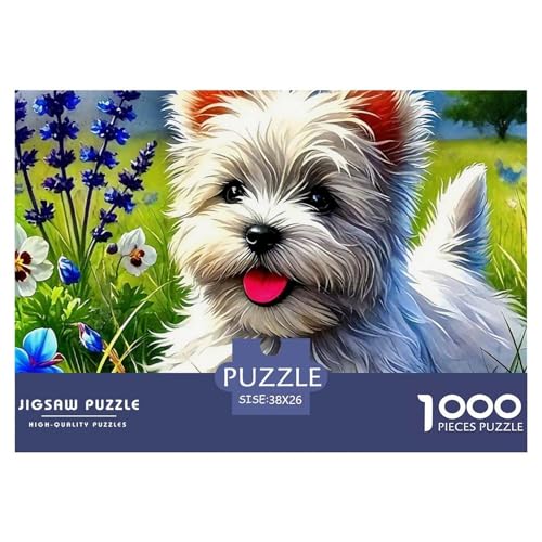Netter Hund 1000 Teile Puzzle Für Erwachsene Und Kinder Ab 12 Jahren Herausforderndes Premium Quality Perfekt Für Spieleabende Geschenk Für Liebhaber Oder Freunde 38x26cm/1000pcs Netter Hund 1000 Teile Puzzle Für Erwachsene Und Kinder Ab 12 Jahren Herausforderndes Premium Quality Perfekt Für Spieleabende Geschenk Für Liebhaber Oder Freunde 38x26cm/1000pcs von GKWEQPQWK