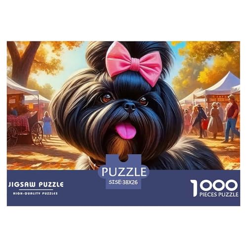 Netter Hund 1000 Teile Puzzle Für Erwachsene Und Kinder Ab 12 Jahren Kreative Unterhaltung Spaß Klassisches Premium Quality Perfekt Für Spieleabende Geschenk Für Liebhaber Oder Freunde 38x26cm/1000pcs Netter Hund 1000 Teile Puzzle Für Erwachsene Und Kinder Ab 12 Jahren Kreative Unterhaltung Spaß Klassisches Premium Quality Perfekt Für Spieleabende Geschenk Für Liebhaber Oder Freunde 38x26cm/1000pcs von GKWEQPQWK