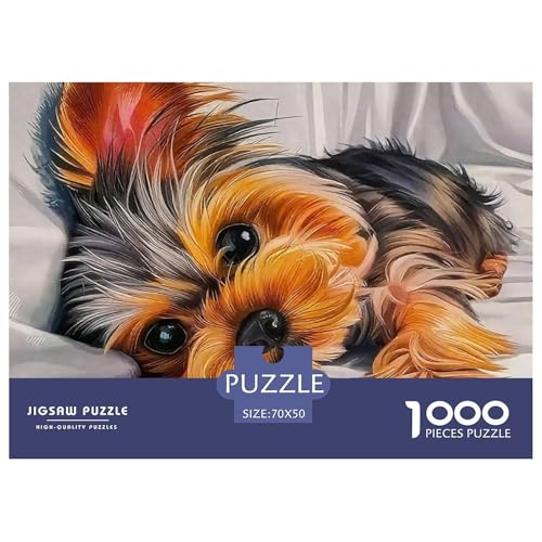 Netter Hund 1000 Teile Puzzle Für Erwachsene Und Kinder Kreative Unterhaltung Spaß Klassisches Premium Quality Perfekt Für Spieleabende Geschenk Für Liebhaber Oder Freunde 70x50cm/1000pcs von GKWEQPQWK