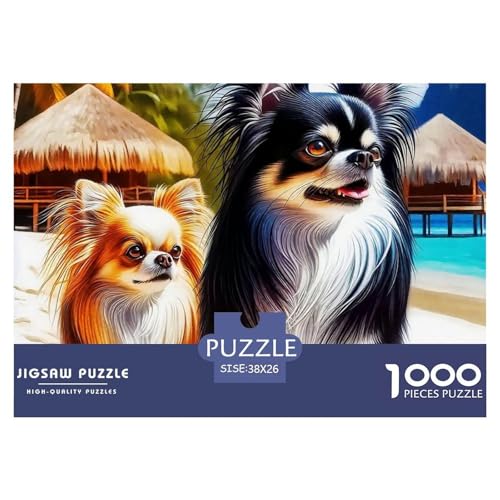 Netter Hund 1000 Teilen Puzzle Für Erwachsene Und Kinder Ab 12 Jahren Herausforderndes Premium Quality Familienspiel Geschenk Für Liebhaber Oder Freunde 38x26cm/1000pcs Netter Hund 1000 Teilen Puzzle Für Erwachsene Und Kinder Ab 12 Jahren Herausforderndes Premium Quality Familienspiel Geschenk Für Liebhaber Oder Freunde 38x26cm/1000pcs von GKWEQPQWK