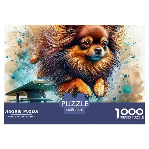 Netter Hund 1000 Teilen Puzzle Für Erwachsene Und Kinder Ab 12 Jahren Herausforderndes Premium Quality Familienspiel Geschenk Für Liebhaber Oder Freunde 38x26cm/1000pcs Netter Hund 1000 Teilen Puzzle Für Erwachsene Und Kinder Ab 12 Jahren Herausforderndes Premium Quality Familienspiel Geschenk Für Liebhaber Oder Freunde 38x26cm/1000pcs von GKWEQPQWK