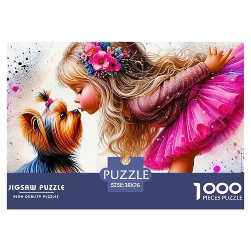 Netter Hund 1000 Teilen Puzzle Für Erwachsene Und Kinder Ab 12 Jahren Herausforderndes Premium Quality Familienspiel Geschenk Für Liebhaber Oder Freunde 38x26cm/1000pcs Netter Hund 1000 Teilen Puzzle Für Erwachsene Und Kinder Ab 12 Jahren Herausforderndes Premium Quality Familienspiel Geschenk Für Liebhaber Oder Freunde 38x26cm/1000pcs von GKWEQPQWK