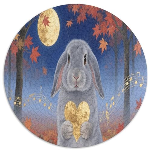 Niederländischer Lop 1000 Teile Circular Puzzles Für Erwachsene Kinder - Schwer, Verringerter Druck Karton - Familien- Geschenke Für Mama, 1000pcs (67.5x67.5cm) von GKWEQPQWK