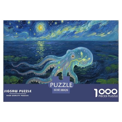 Octopus 1000 Teilen Puzzle Für Erwachsene Und Kinder Ab 12 Jahren Herausforderndes Premium Quality Familienspiel Geschenk Für Liebhaber Oder Freunde 38x26cm/1000pcs Octopus 1000 Teilen Puzzle Für Erwachsene Und Kinder Ab 12 Jahren Herausforderndes Premium Quality Familienspiel Geschenk Für Liebhaber Oder Freunde 38x26cm/1000pcs von GKWEQPQWK