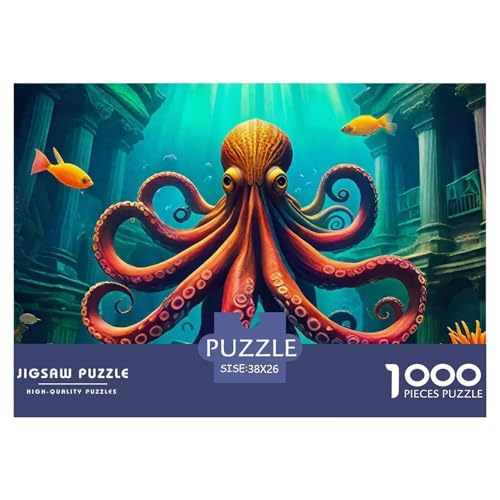 Octopus 1000 Teilen Puzzle Für Erwachsene Und Kinder Ab 12 Jahren Herausforderndes Premium Quality Familienspiel Geschenk Für Liebhaber Oder Freunde 38x26cm/1000pcs Octopus 1000 Teilen Puzzle Für Erwachsene Und Kinder Ab 12 Jahren Herausforderndes Premium Quality Familienspiel Geschenk Für Liebhaber Oder Freunde 38x26cm/1000pcs von GKWEQPQWK