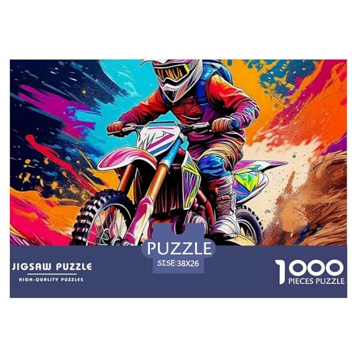 Offroad Motorrad 1000 Teilen Puzzle Für Erwachsene Und Kinder Kreative Unterhaltung Spaß Klassisches Geschicklichkeitsspiel Für Die Ganze Familie Familienspiel Geschenk Für Liebhaber Oder Freunde von GKWEQPQWK