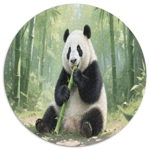 Panda 1000 Teile Circular Puzzles Erwachsene Und Kinder, Schwer, Karton - Familien- Geschenke Für Mama, 1000pcs (67.5x67.5cm) von GKWEQPQWK