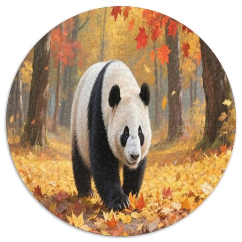 Panda 1000 Teile Circular Puzzles Erwachsene Und Kinder, Schwieriges Großes Pädagogisches Rundes Für Erwachsene Geschenke Für Mama, 1000pcs (67.5x67.5cm) von GKWEQPQWK