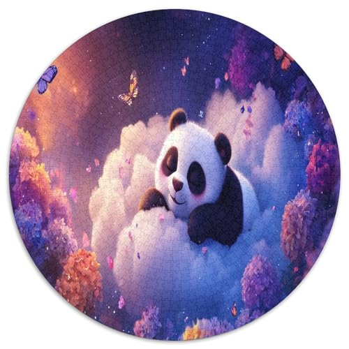 Panda 1000 Teile Circular Puzzles Für Erwachsene Kinder Schwieriges Unmögliches Für Stressfreisetzung Spielzeug Geschenke Für Mama, 1000pcs (67.5x67.5cm) von GKWEQPQWK