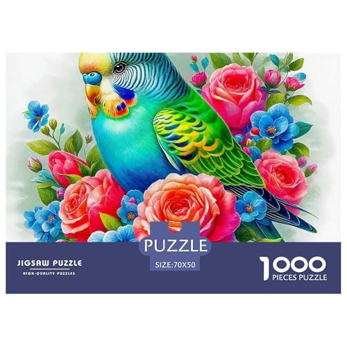 Papagei 1000 Teile Puzzle Für Erwachsene Und Kinder Herausforderndes Geschicklichkeitsspiel Für Die Ganze Familie Familienspiel Geschenk Für Liebhaber Oder Freunde 70x50cm/1000pcs von GKWEQPQWK