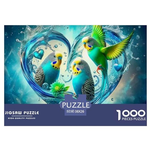 Papagei 1000 Teilen Puzzle Für Erwachsene Und Kinder Herausforderndes Geschicklichkeitsspiel Für Die Ganze Familie Perfekt Für Spieleabende Geschenk Für Liebhaber Oder Freunde 38x26cm/1000pcs von GKWEQPQWK