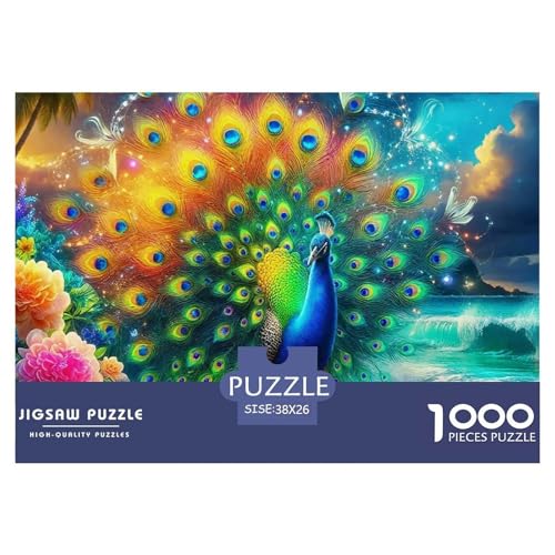 Pfauen 1000 Teile Puzzle Für Erwachsene Und Kinder Ab 12 Jahren Herausforderndes Geschicklichkeitsspiel Für Die Ganze Familie Familienspiel Geschenk Für Liebhaber Oder Freunde 38x26cm/1000pcs Pfauen 1000 Teile Puzzle Für Erwachsene Und Kinder Ab 12 Jahren Herausforderndes Geschicklichkeitsspiel Für Die Ganze Familie Familienspiel Geschenk Für Liebhaber Oder Freunde 38x26cm/1000pcs von GKWEQPQWK
