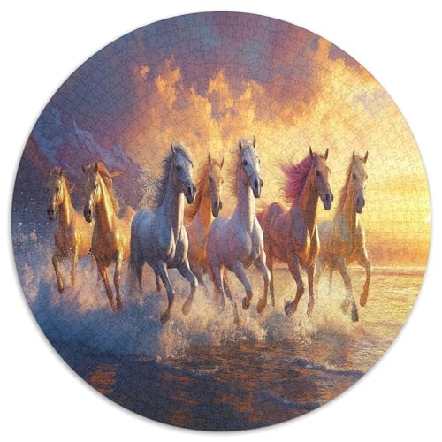 Pferd 1000 Teile Circular Puzzles Stressabbau-Spielzeugfür Erwachsene Kinder Schwieriges Großes Pädagogisches Verringerter Druck Stressfreisetzung Spielzeug Geschenke Für Mama, 1000pcs (67.5x67.5cm) Pferd 1000 Teile Circular Puzzles Stressabbau-Spielzeugfür Erwachsene Kinder Schwieriges Großes Pädagogisches Verringerter Druck Stressfreisetzung Spielzeug Geschenke Für Mama, 1000pcs (67.5x67.5cm) von GKWEQPQWK
