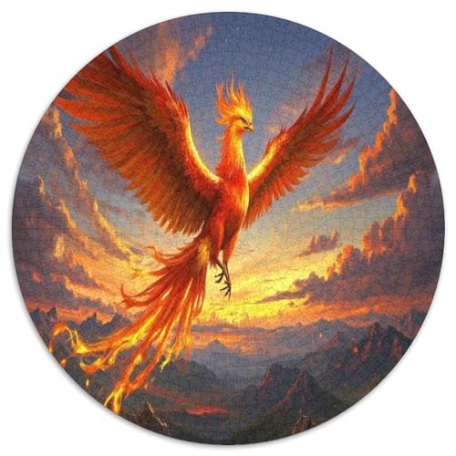 Phoenix 1000 Teile Circular Puzzles Stressabbau-Spielzeugfür Erwachsene Kinder Schwieriges Unmögliches Für Stressfreisetzung Spielzeug Geschenke Für Mama, 1000pcs (67.5x67.5cm) von GKWEQPQWK