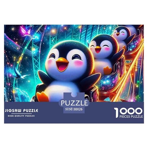 Pinguin 1000 Teile Puzzle Für Erwachsene Und Kinder Ab 12 Jahren Herausforderndes Geschicklichkeitsspiel Für Die Ganze Familie Familienspiel Geschenk Für Liebhaber Oder Freunde 38x26cm/1000pcs von GKWEQPQWK