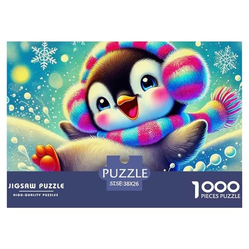 Pinguin 1000 Teile Puzzle Für Erwachsene Und Kinder Ab 12 Jahren Herausforderndes Geschicklichkeitsspiel Für Die Ganze Familie Perfekt Für Spieleabende Geschenk Für Liebhaber Oder Freunde 38x26cm/100 von GKWEQPQWK
