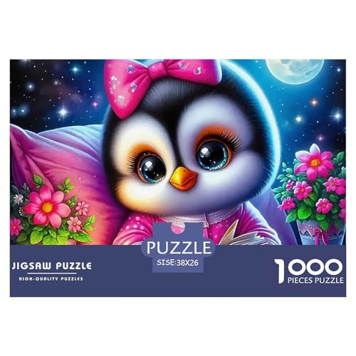 Pinguin 1000 Teile Puzzle Für Erwachsene Und Kinder Herausforderndes Geschicklichkeitsspiel Für Die Ganze Familie Perfekt Für Spieleabende Geschenk Für Liebhaber Oder Freunde 38x26cm/1000pcs von GKWEQPQWK