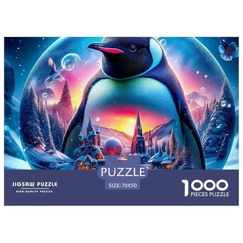 Pinguin 1000 Teilen Puzzle Für Erwachsene Und Kinder Ab 12 Jahren Kreative Unterhaltung Spaß Klassisches Geschicklichkeitsspiel Für Die Ganze Familie Perfekt Für Spieleabende Geschenk Für Liebhaber O von GKWEQPQWK