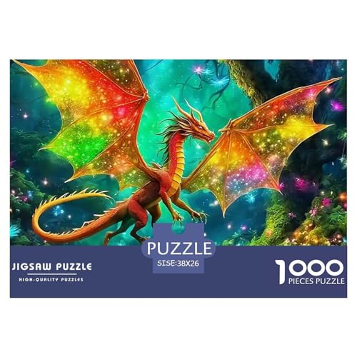 Pterosaurus 1000 Teilen Puzzle Für Erwachsene Und Kinder Ab 12 Jahren Kreative Unterhaltung Spaß Klassisches Premium Quality Familienspiel Geschenk Für Liebhaber Oder Freunde 38x26cm/1000pcs von GKWEQPQWK