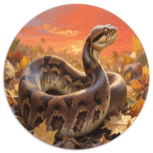 Python 1000 Teile Circular Puzzles Erwachsene Und Kinder, Schwieriges Großes Pädagogisches Karton - Familien- Geschenke Für Mama, 1000pcs (67.5x67.5cm) von GKWEQPQWK