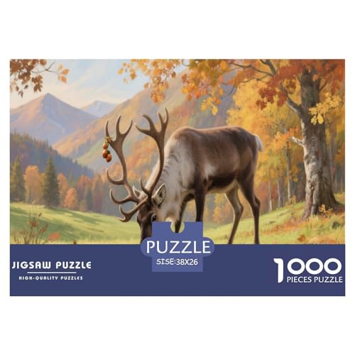 Rentiere 1000 Teilen Puzzle Für Erwachsene Und Kinder Ab 12 Jahren Herausforderndes Geschicklichkeitsspiel Für Die Ganze Familie Perfekt Für Spieleabende Geschenk Für Liebhaber Oder Freunde 38x26cm/1 Rentiere 1000 Teilen Puzzle Für Erwachsene Und Kinder Ab 12 Jahren Herausforderndes Geschicklichkeitsspiel Für Die Ganze Familie Perfekt Für Spieleabende Geschenk Für Liebhaber Oder Freunde 38x26cm/1 von GKWEQPQWK
