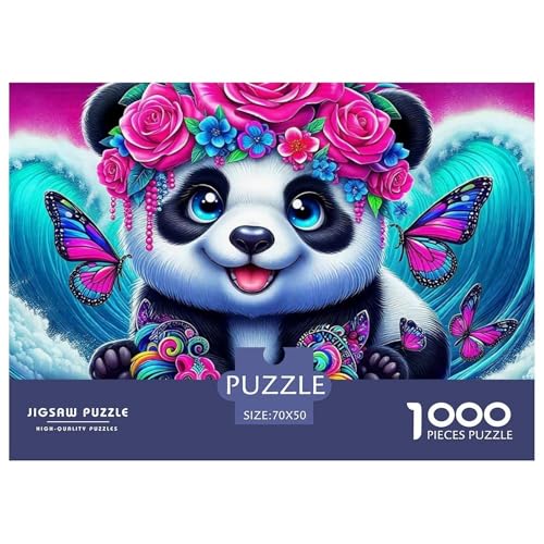 Riesenpanda 1000 Teilen Puzzle Für Erwachsene Und Kinder Herausforderndes Geschicklichkeitsspiel Für Die Ganze Familie Perfekt Für Spieleabende Geschenk Für Liebhaber Oder Freunde 70x50cm/1000pcs von GKWEQPQWK