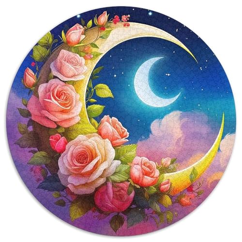 Rose 1000 Teile Circular Puzzles Erwachsene Und Kinder, Schwer, Stressfreisetzung Spielzeug Geschenke Für Mama, 1000pcs (67.5x67.5cm) von GKWEQPQWK