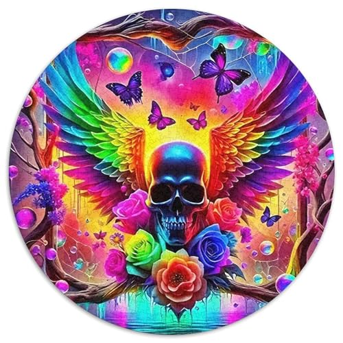 Rose 1000 Teile Circular Puzzles Stressabbau-Spielzeugfür Erwachsene Kinder - Schwer, Verringerter Druck Stressfreisetzung Spielzeug Geschenke Für Mama, 1000pcs (67.5x67.5cm) von GKWEQPQWK