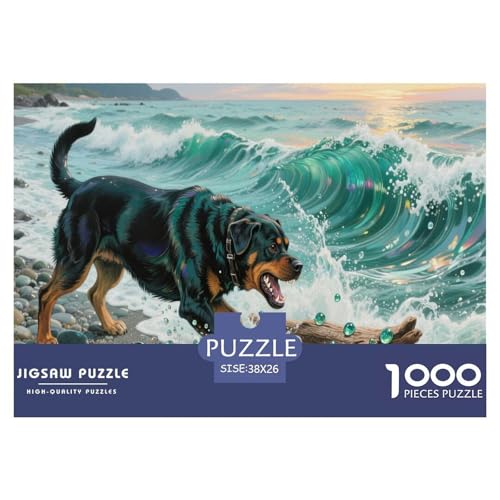 Rottweiler 1000 Teilen Puzzle Für Erwachsene Und Kinder Kreative Unterhaltung Spaß Klassisches Premium Quality Familienspiel Geschenk Für Liebhaber Oder Freunde 38x26cm/1000pcs Rottweiler 1000 Teilen Puzzle Für Erwachsene Und Kinder Kreative Unterhaltung Spaß Klassisches Premium Quality Familienspiel Geschenk Für Liebhaber Oder Freunde 38x26cm/1000pcs von GKWEQPQWK
