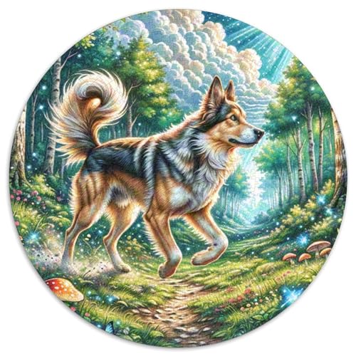 Rumänischer Mioritischer Hirte 1000 Teile Circular Puzzles Stressabbau-Spielzeugfür Erwachsene Kinder - Schwer, Verringerter Druck Karton - Familienpuzzle Geschenke Für Mama, 1000pcs (67.5x67.5cm) von GKWEQPQWK