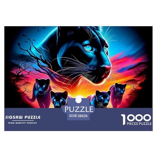 Schwarze Panther 1000 Teilen Puzzle Für Erwachsene Und Kinder Ab 12 Jahren Herausforderndes Premium Quality Familienspiel Geschenk Für Liebhaber Oder Freunde 38x26cm/1000pcs Schwarze Panther 1000 Teilen Puzzle Für Erwachsene Und Kinder Ab 12 Jahren Herausforderndes Premium Quality Familienspiel Geschenk Für Liebhaber Oder Freunde 38x26cm/1000pcs von GKWEQPQWK