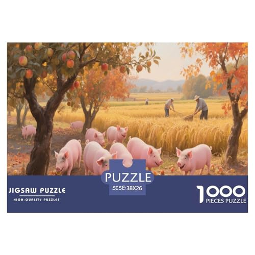 Schwein 1000 Teile Puzzle Für Erwachsene Und Kinder Herausforderndes Geschicklichkeitsspiel Für Die Ganze Familie Perfekt Für Spieleabende Geschenk Für Liebhaber Oder Freunde 38x26cm/1000pcs Schwein 1000 Teile Puzzle Für Erwachsene Und Kinder Herausforderndes Geschicklichkeitsspiel Für Die Ganze Familie Perfekt Für Spieleabende Geschenk Für Liebhaber Oder Freunde 38x26cm/1000pcs von GKWEQPQWK