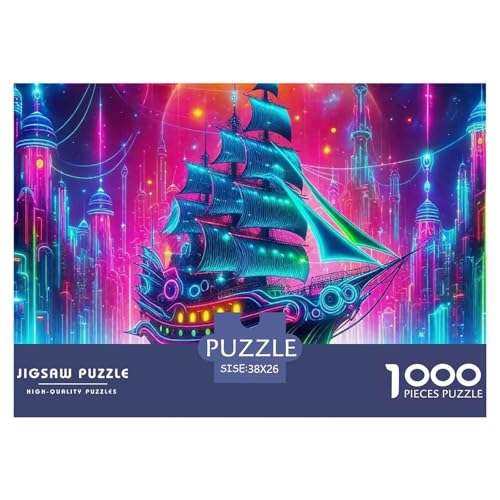 Segelboot 1000 Teilen Puzzle Für Erwachsene Und Kinder Kreative Unterhaltung Spaß Klassisches Geschicklichkeitsspiel Für Die Ganze Familie Familienspiel Geschenk Für Liebhaber Oder Freunde 38x26cm/100 von GKWEQPQWK