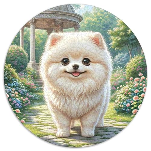 Shih Tzu 1000 Teile Circular Puzzles Erwachsene Und Kinder, Schwer, Verringerter Druck Rundes Für Erwachsene Geschenke Für Mama, 1000pcs (67.5x67.5cm) von GKWEQPQWK